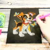 Stitch EverShine Diamond Painting Notebook Special Shaped Animals Rhinestones Pictures Full Display Diary Book 60 Pages A5 Notebook