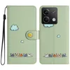 Custodie a portafoglio in pelle PU Smile Face Sun per Xiaomi 13T Redmi 13C 4G 5G Note 13 Pro Plus Samsung A55 Cat Cute Clound Sun Flip Cover Porta carte d'identità animale Custodia per libri