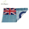 Tillbehör British Royal Air Force Flag RAF Ensign Britain 2ft*3ft (60*90 cm) 3ft*150*150 cm) Storlek Juldekorationer för hembanner