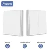 Aqara D1 Interruptor Inteligente Luz Controle Remoto ZigBee Wifi Chave Sem Fio Parede Móvel Trabalho MiHome Homekit APP 240228