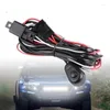 Lighting System Universal Auto Cable Wiring Harness Kit 2 LED 9-16V 180W Car Headlight Fog Light Line Set With 40A Switch Relay Blade Fuse