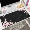 Pink Cherry Blossoms Mousepad Gamer Computer Deskpad Stor muspadkonstkonst Sakura Tangentbord Mattor Desk Mat Office Accessories 240314