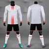 Maglia da calcio per bambini per adulti Personalizza magliette uniformi da calcio a maniche lunghe da uomo Abbigliamento sportivo da futsal Tuta da allenamento Abbigliamento sportivo 240312