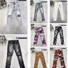 2024 Primavera Nuovi Jeans da uomo Jeans skinny da uomo Jeans amirri elastici per uomo Pantaloni ricamati Pantaloni lunghi dritti Slim Fit Pantaloni streetwear morbidi Jeans con buco rotto da uomo