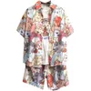 Designerdräkt Hawaiian skjortor Shorts Summer Trend Loose Fit Short Hidees Street Beach Youthful Par Set for Men 8AU8