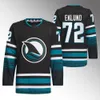 Maglia San Jose Logan Couture William Eklund Fabian Zetterlund Mario Ferraro Mackenzie Blackwood Nico Sturm Filip Zadina Danil Gushchin Alexander Barabanov Camicia