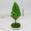 Dekorativa blommor 1pc dockhus minature mini artificiellt träd miniatyr fairy trädgård docka hemhus dekoration landskapsarkitektur dekor diy