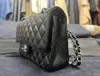 9a Designer Bolsa Espelho de qualidade Jumbo Double Flap Bag Luxury 23cm 25cm 30cm Caviar Caviar Classic Classce