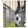 Curtains Gymnasium Soccer Curtains Balls Football Design 3D Window Curtains for Living Room Bedroom Kitchen Cortinas Para Sala De Estar