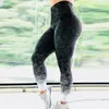 Pantalon pour femmes dégradé pleine étoile impression numérique coupe ajustée taille haute sport bas de Yoga