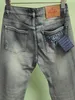 Venda imperdível novos jeans masculinos rasgados e rasgados com letras de luxo ~ US TAMANHO 28-36 jeans ~ lindos homens slim motocicleta moto motociclista calças jeans causais hip hop jeans