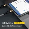 60W USB Type C naar USB C-kabel PD snellaadkabel QC4.0 USB-C snellaaddatakabel verguld 1,2 m voor Samsung S24 Huawei Xiaomi LG