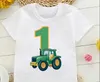 Tractor lindo granjero 1-8 años feliz T regalo de fiesta para niños niños regalo divertido T ldd240314