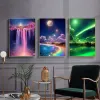 Punto YOUQU Paesaggio Aurora Pittura Diamante DIY Cielo Immagine 5D Diamante Ricamo Decorazione Mosaico Regalo di Alta Qualità Artigianato Arte