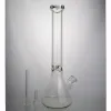 Bong da 7 mm Narghilè per acqua in vetro da 20 pollici Bong da 16 pollici Impianto petrolifero con bicchiere da 14 mm Downstem LL