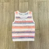 Summer Streak Knit Camisole Kobiety Szczupły luksusowe dzianinowe bluzki