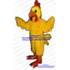 Costumes de mascotte jaune longue fourrure poulet Chook coq poule poussin mascotte Costume personnage de dessin animé belle belle réunion sportive Zx1592