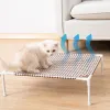 Matten Kattenhangmatten Bed Campingbed Universeel huisdier Kitten Staand bed Afneembaar Ademend voor kat Kleine hond Duurzame bedden