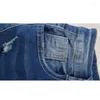 Kvinnors jeans sexiga mager mid-midja denim för kvinnors kontor lady high strecth ripped vår mode damer byxor pantalon 25656