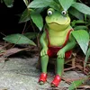 Gartendekorationen Tier Figur handgefertigtes langlebiges Froschmodell Ornament Compact Landscape Geburtstagsgeschenk