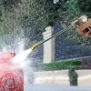 Rullar ny utbyggbar magisk slangrör med hög tryck biltvättslang med metall spray pistol set utomhusvattning bevattningsverktygsträdgård slang