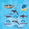 3D Puzzles 4d Puzzle Simulation Of Marine Life Underwater Toy Whale Model Assembly Of Great White Sharks Gray Whales Dolphins 240314