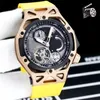 Top Luxury Brand Fr's 70th anniversary watch Tourbillon chronograph watch Fully automatic winding machinery Black PVD titanium inserts Wristwatches