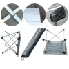 Furnishings Single Large Ultralight Portable Camping Folding Table with Storage Bag + Net Pocket, Waterproof and Nonslip