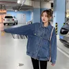 Bayan Denim Ceket Bahar Vintage Çiçek Nakamı Süet Saçak Gevşek Uzun Kollu Jean Rasyal Ropa De Mujer 240311