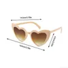 Gafas de sol en forma de corazón de diseñador para mujer Gafas de sol retro con forma de ojo de gato Decoración de compromiso de boda Compras Accesorios para fiestas de viaje ID0T