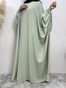 Sweatshirts Ramadan Abaya voor moslimvrouwen Vleermuismouw Losse Turkije Effen Kleur Djellaba Islamitische Gebedsjurken Dubai Marokkaanse Caftan Vrouw