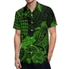 Feestjurken Polynesia paar aangepaste mannen geprinte patroon shirt vrouwen strapless sexy lange jurk aangepast Samoa ontwerp