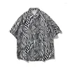 Men's Casual Shirts Customized Beach Hawaii 2024 Summer Printed Short Sleeved Shirt Street Wear Camisa Social Chemistry Homme