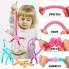 Kinder Weihnachten Saugnapf Spielzeug Pop Tubes Stress Relief Teleskop Giraffe Zappeln Sensorischen Faltenbalg Anti-stress Squeeze Spielzeug