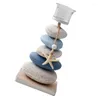 Candle Holders Holder Mediterraneans Sea Stone Candlestick Table Decoration Ornament