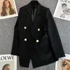 Casual Pak met Lange Mouwen Blazer Kantoor Dame Lente Herfst Mode Elegante Effen Bovenkleding Jas Voor Vrouwen Vrouwelijke Jas 240229