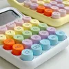 Korean Dopamine Candy Color Calculator Silent Mechanical Keyboard Kawaii Desktop Financial and Accounting Learning 240227