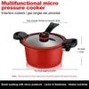 Pressure Cooker 35L Soup Meat Pot Rice Gas Stove Micro Stew NonStick Cooking Pots Kitchenware 240308