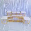 19 PCS Wedding Decoration Buffet Dessert Holder Snack Food Drinks Rack Birthday Party Cupcake Stand Kid Candy Table Centerpieces Decoration