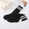 Chaussettes pour enfants 1-9 ans enfants garçons tout-petits filles chaussettes genou haute longue coton doux bébé chaussettes dénudées enfants chaussettes vêtements scolaires YQ240314