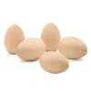 El sanatları 10 adet standable ahşap Paskalya Yumurtaları Boyamak için ahşap DIY sahte yumurta el sanatları sahte tavuk yumurtaları yuvalama yumurtaları Paskalya ev parti dekor