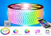 LED-stripverlichting Bluetooth Controle RGB 110220V SMD 5050 60 LEDsm Waterbestendig Lichtslangstrips Werken met iOS Android Muziek Ti5964112