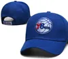 2024 American Basketball "76ers" Snapback Hats 32 équipes Designer de luxe HOU OKC PHI LAC Casquette Sports Hat Strapback Snap Back Casquette réglable A4