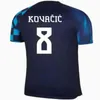 2023 2024 Croacia World Cup Modric Soccer Jerseys National Team Mandzukic Perisic 22 23 Kroatiens fotbollsskjorta Kovacic Rakitic Kramaric Men Kids Kit Uniforms