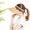 Boinas DOME Sombrero de paja de verano Al aire libre Sol Moda plegable