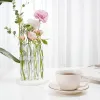 Vasi Vaso di fiori incernierato Provette trasparenti Vaso di fiori Vaso creativo Contenitore idroponico floreale per la decorazione del tavolo da pranzo desktop di casa