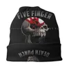 Basker metall 5fdp-five finger mössor stickad hatt logotyp död stans brimlös stickad skallcap gåva avslappnad kreativ