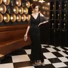 Robes de soirée Beauty-Emily élégante longue sirène soirée gland perles robes de bal paillettes robe pour femme de luxe 2024 Vestido