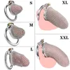 Hollow Mesh Chastity Cage Device with PU Belt Band Panties Stainless Steel Cock Lock BDSM Adult Sex Toys Shop 2024 New