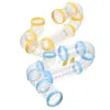 Burar Guinea Accessoriess Hamster Tube Kit Clear Connector Extern Pipe Cage Diy Tunnel Pet Supplies Tubes Guinea